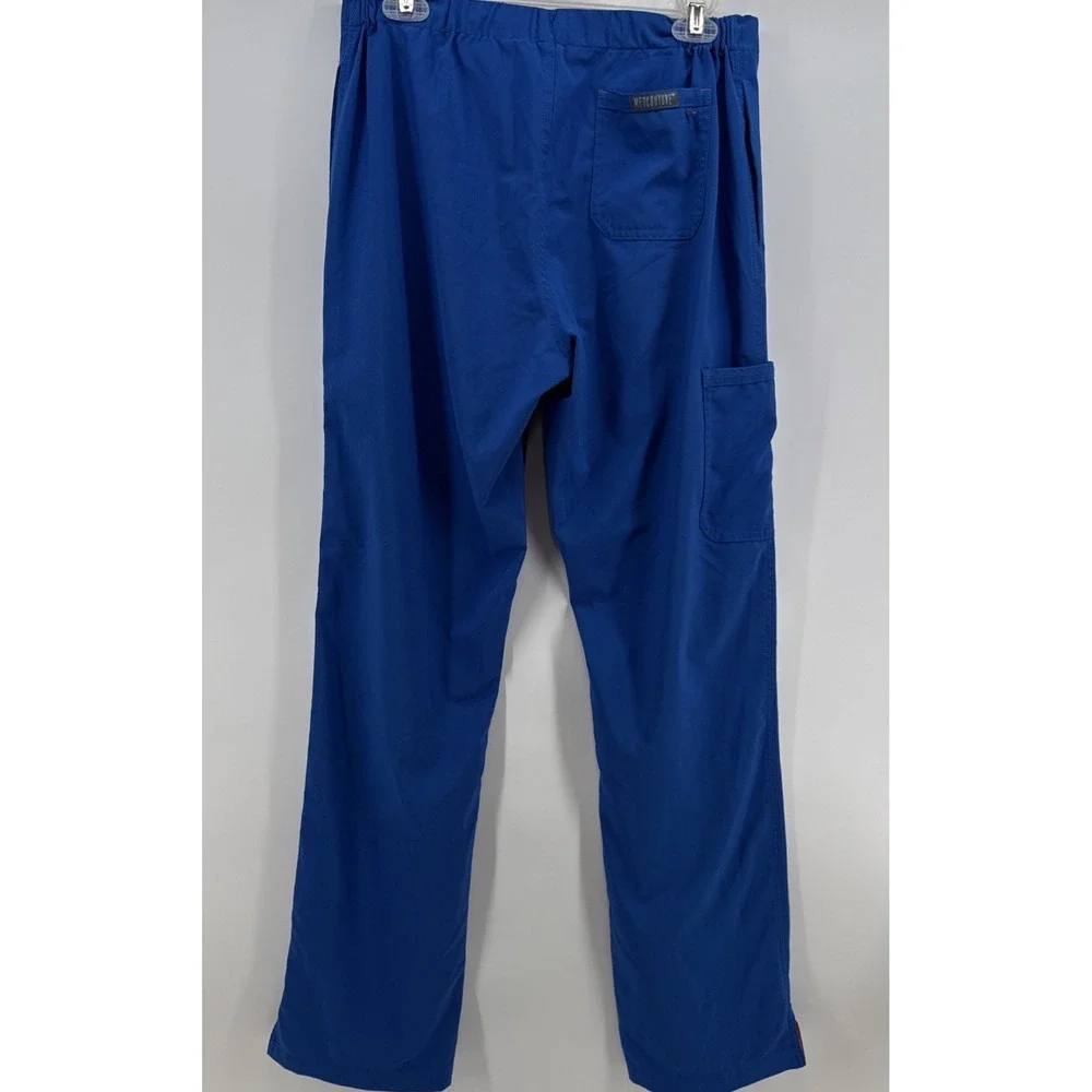 Med Couture Scrub Women's‎ Small Tall Straight Leg Pull-on Pants Royal Blue